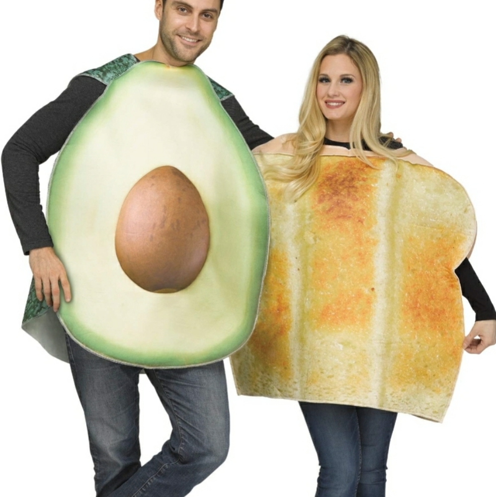 Spirit Halloween Adult Avocado Toast Couples Costume One Size